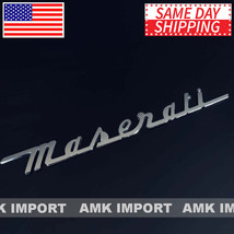 Maserati Trunk Nameplate Logo Emblem Badges Ghibli OEM Replacement Chrome - £38.96 GBP