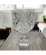 Shannon Designs of Ireland 24% Lead Crystal Pedestal Tulip Vase Dish Hea... - €37,32 EUR