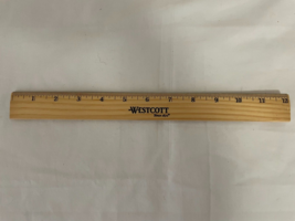 Vintage Westcott Wood Ruler Metal Edge - e438 - €4,78 EUR
