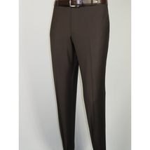 Men Suit BERLUSCONI Turkey Italian Wool 180's Portly Drop 4 Pants K255-07 Brown image 10