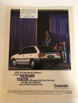 1987 Mercury Tracer Car Vintage Print Ad pa8 - $8.90