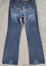 Big Star Maddie 19 Jeans Womens 31 Regular Blue Distressed Embroidered B... - £26.46 GBP