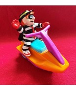 1992 Vintage McDonald&#39;s Happy Meal Hamburglar w Jet Ski Friction Toy 3 x... - $6.92