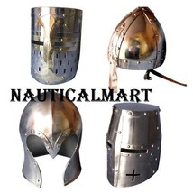 NauticalMart Medieval LARP Battle Armor Helmet Set Of 4   - $669.00