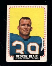 1964 TOPPS #156 GEORGE BLAIR GOOD+ CHARGERS *X109712 - $3.19
