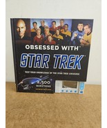 Obsessed With Star Trek Trivia Book With 2500 Questions &amp; Electronic Qui... - $15.79