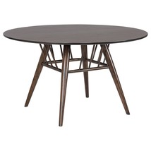 Coaster Home Furnishings Everton Round 53-inch Wood Dining Table Dark Wa... - $785.99