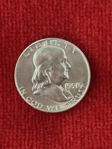 1958 Franklin Silver Half Dollar BU Very Fine - $46.55