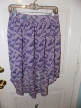 Converse One Star Purple Geometric Design High Low Skirt Size S Women&#39;s EUC - £14.83 GBP