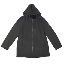 ANDREW MARC Women&#39;s XXL Full Zip Black Detachable Hood Jacket Thick Coat - $25.16