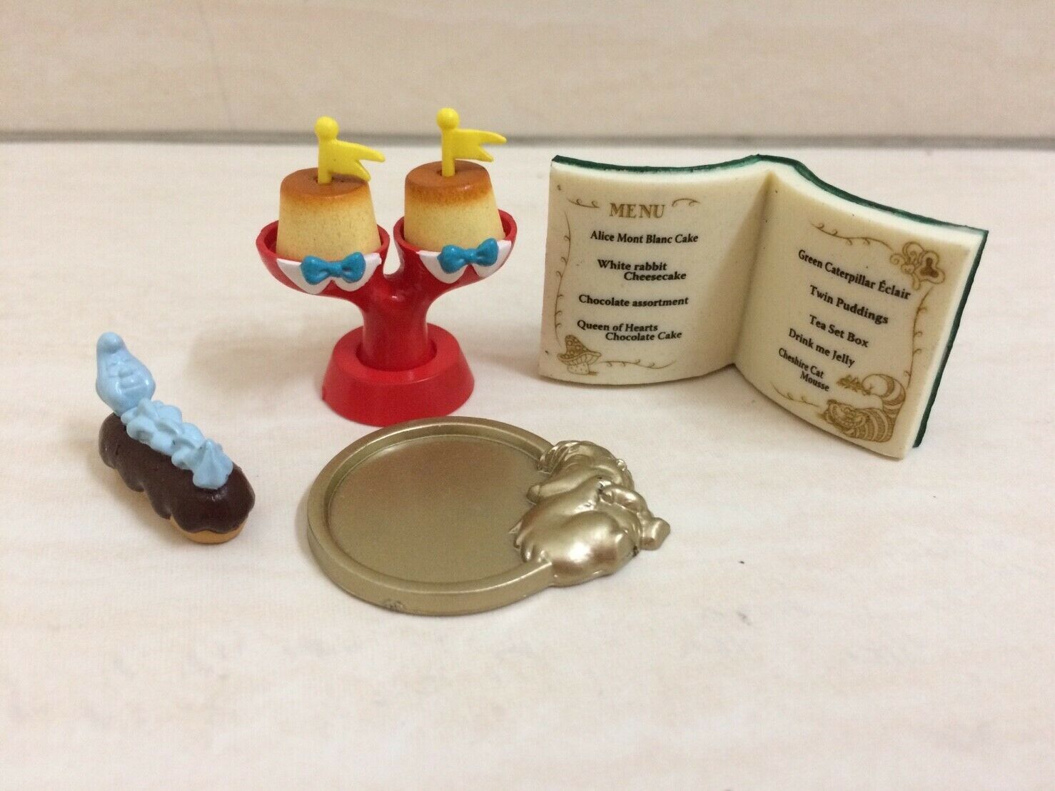 Primary image for Dollhouse Miniature Disney Alice in Wonderland Sweet Menu Shop. Very RARE Set