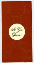 Hotel America At Your Service Menu Washington DC 1970&#39;s - $34.63