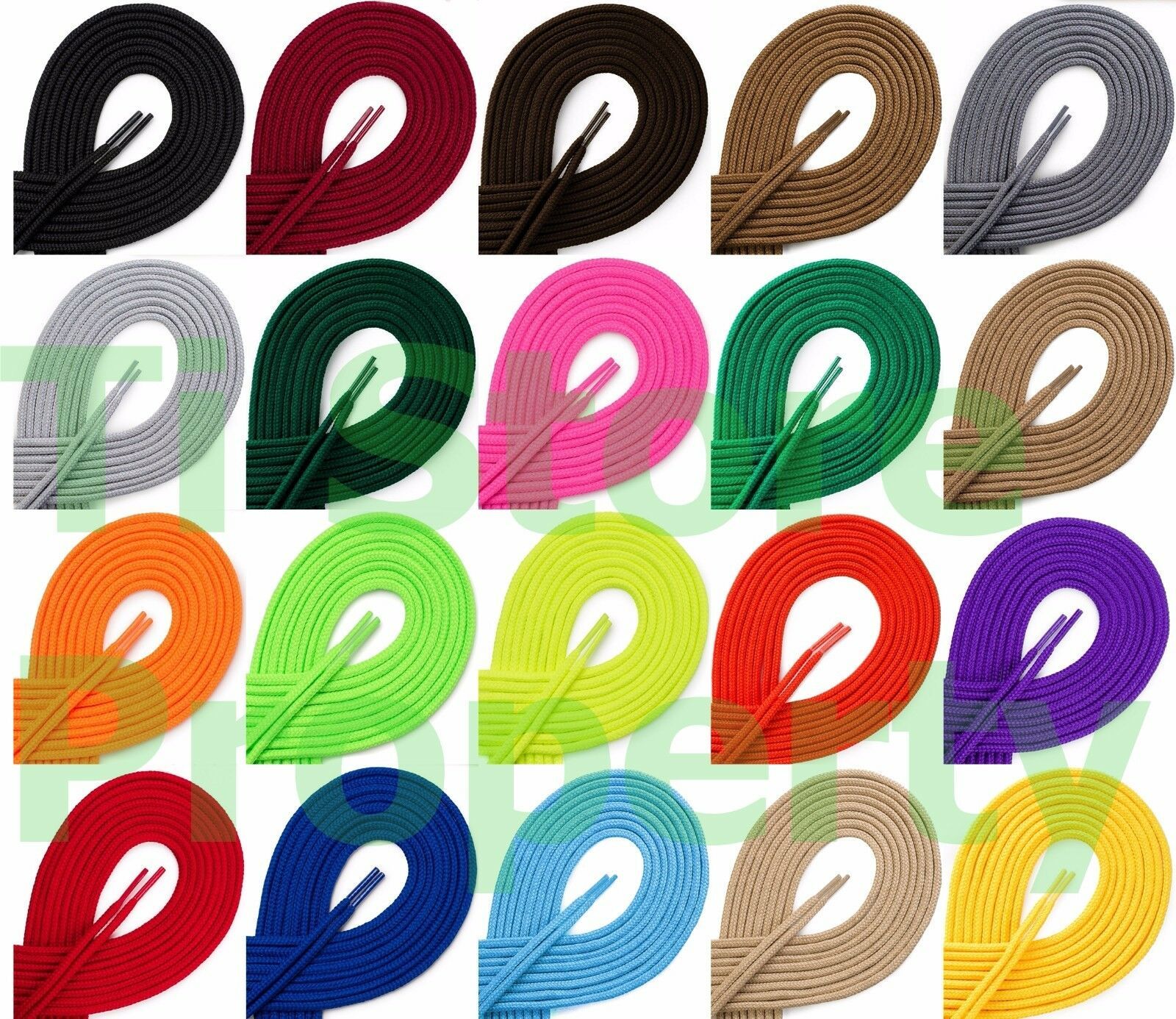 2 x Round Athletic Shoe String shoelace Sneaker 27 36 45 54 inch ROUND S... - $5.86