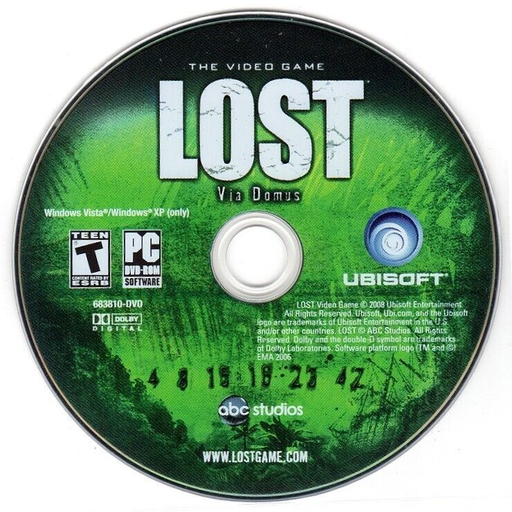 LOST: Via Domus (The Video Game) (PC-DVD, 2008) XP/Vista - NEW DVD in SLEEVE - £3.98 GBP