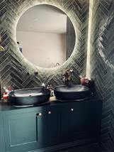 V_44 Black Bathroom Sink | Concrete Sink | Round Sink | Bathroom Vessel Sin - £416.94 GBP