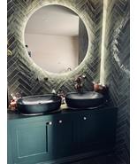 V_44 Black Bathroom Sink | Concrete Sink | Round Sink | Bathroom Vessel Sin - £419.17 GBP