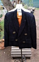 Vintage Moschino Couture Couture! Dinner Jacket Blazer Sun Buttons Quilted Look - £1,178.74 GBP