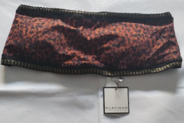 Platinum Swimwear Wild Heart Crochet Trim Bandeau Size M - £17.15 GBP