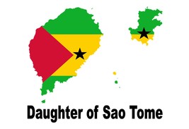 Daughter of Sao Tome Country Map Flag Poster High Quality  - £5.50 GBP+