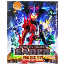 DVD Kamen Rider Saber (Vol 1-48 End) + 3 Movies English Subtitle - £20.16 GBP