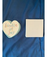 6 Loose Baby Gift 3&quot; Blank Cards w/6 Envelopes (HEARTS) *NEW* ff1 - $10.96 CAD