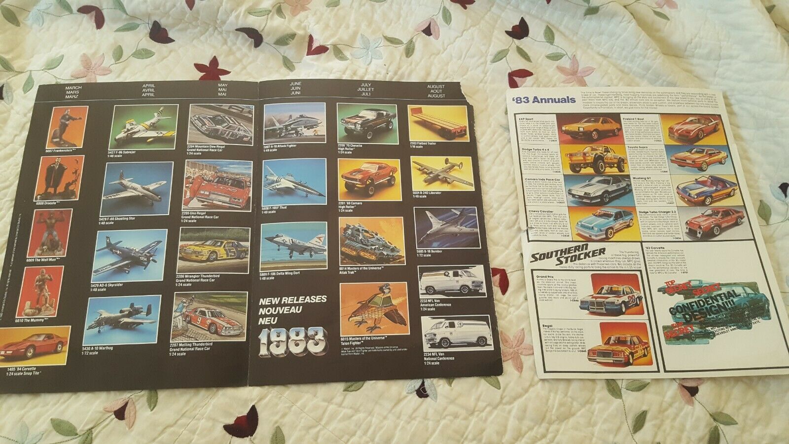 Primary image for 1983 Monogram Pamphlet & 1982 Fundimensions Paper With Trains, Cars & More Pics.
