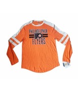 Fanatics Brand NFL Philadelphia Flyers Vintage Logo Orange Long Jersey M... - £20.55 GBP+