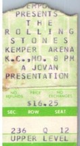 Rolling Stones Concert Ticket Stub December 14 1981 Kansas City Missouri - £27.36 GBP