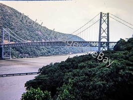 1974 Bear Mountain Suspension Bridge Over Hudson New York Kodachrome 35mm Slide - £3.58 GBP