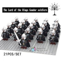 An item in the Toys & Hobbies category: 21pcs/set Soldiers of Gondor Archers Infantry The Lord of the Rings Minifigures