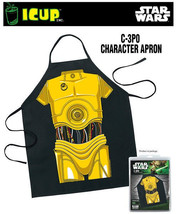 Star Wars C-3PO Be The Character Adult Polyester Apron, New Sealed - $11.64