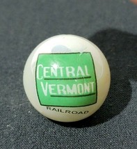 Vintage Central Vermont Railroad Marble 1&quot; Glass Marble - £10.28 GBP