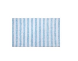 Sunham Modeira Stripe 21″ x 34″ Bath Rug- Aqua T4103816 - £22.16 GBP