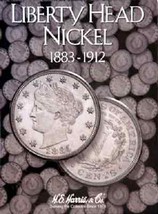 Liberty Head Nickels Coin Folder Album 1883-1912 by H.E. Harris - £7.47 GBP