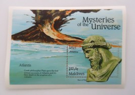 MNH Maldives 1992 Mysteries Of The Universe Stamp Sheet Atlantis - £4.00 GBP