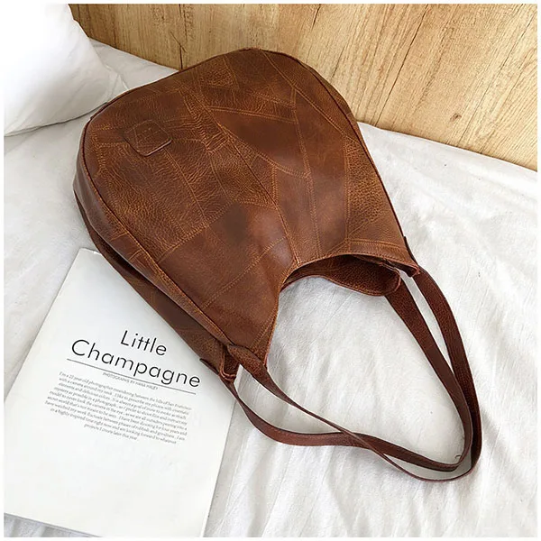 Casual Soft Washed Leather Women bag Handbag Summer Hobos Leather  bags for Wome - £54.42 GBP