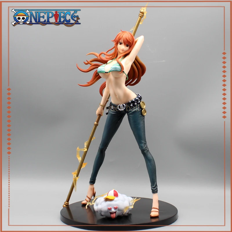 One Piece Anime Figure Gk Hunter Fan Nami Bikini Action Figure 37cm Pvc ... - £39.73 GBP+