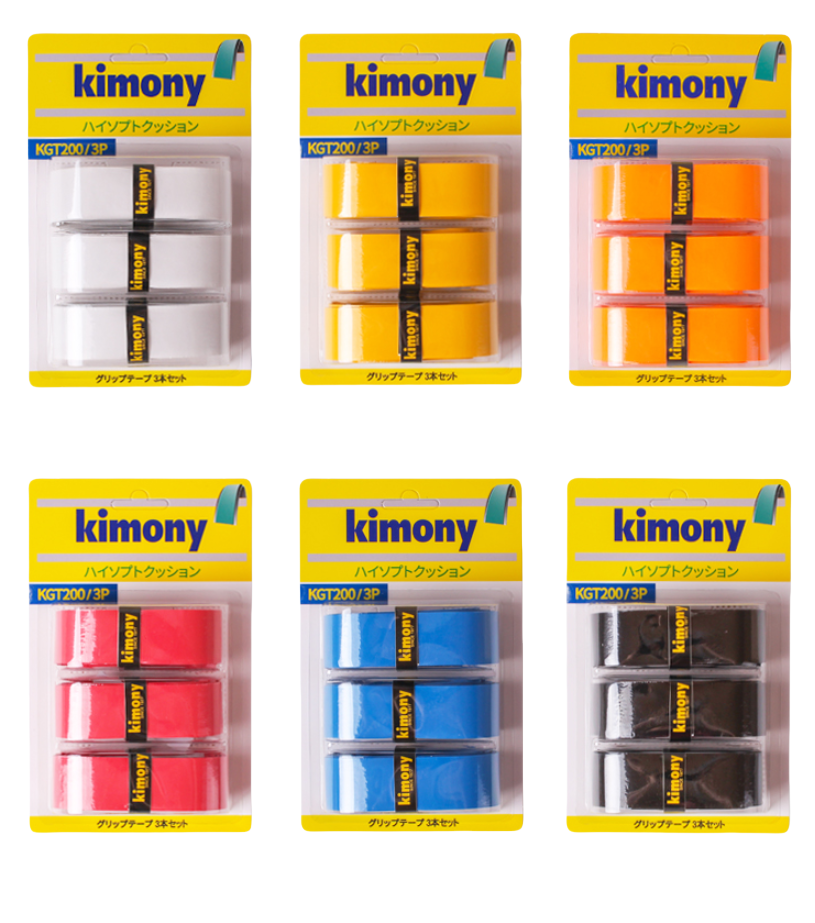 Kimony Hi Soft Cushion Grip 3P Badminton Tennis Racket Grip Tape KGT200 NWT - $17.91
