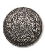 Luis I de Baviera 1837 Orden de San Miguel Fantasía Medalla Restrike - $13.17