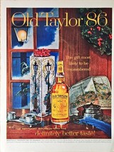 OLD TAYLOR 86 - The Kentucky Bourbon With Better Taste - 1961 Vintage Pr... - $222.76 MXN