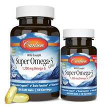 Carlson - Super Omega-3 Gems, 1200 mg Omega-3 Fatty Acids with EPA and D... - $573.16 MXN