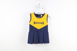 Vtg 90s Girls 3T University of Michigan Football Cheerleader Uniform Dress USA - £31.76 GBP