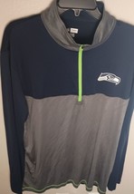 NFL Team Apparel Seattle Seahawks XL TX3 Cool 1/4 Zip Pullover Shirt Lon... - £11.68 GBP