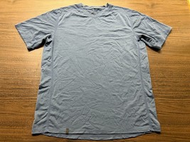 QOR Men&#39;s Blue Short-Sleeve Athletic V-Neck T-Shirt - Medium - £7.85 GBP