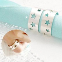 Korean Temperament 925 Sterling Silver Jewelry Hollow Five Pointed Star Ring - £7.98 GBP