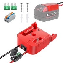 Power Wheel Adapter For Milwaukee M18 Battery With Switch, Dc Power Adapter, 18  - £12.68 GBP