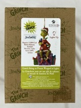 Jim Shore Grinch On Present Ornament 6012709 Brand New 2023 Dr Seuss Lights Up - $30.39