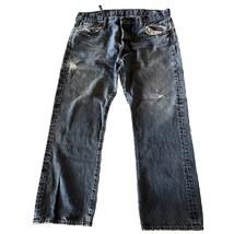 Levis 501 XX Jeans 38x30 Blue Y2K Denim Cotton Button Fly Medium Wash Di... - $17.82