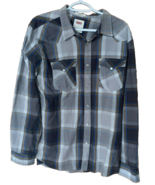 Levi Strauss &amp; Company Gray Plaid: Standard Fit: Mens/Womens SZ: L Pearl... - $14.84