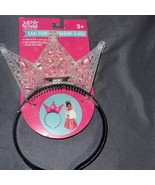 Just Pretending Dress-up Fun Clear Plastic LED Tiara 5.875&quot; x 8&quot; BATTERI... - $21.31 CAD